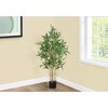 Monarch Specialties Artificial Plant, 50" Tall, Bamboo Tree, Indoor, Faux, Fake, Floor, Greenery, Potted, Decorative I 9563